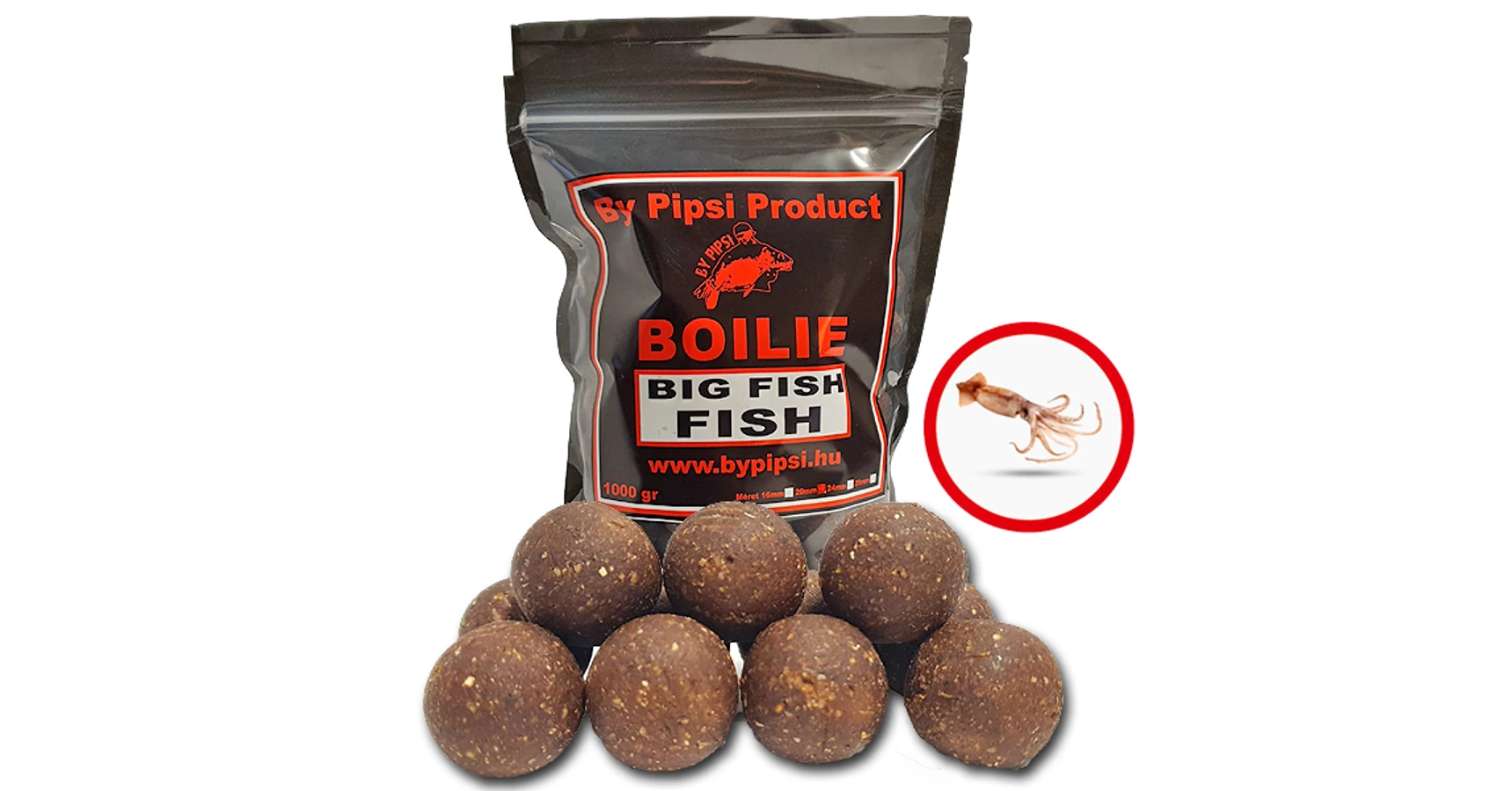 By Pipsi Fish Boilie (Hal-Tintahal) 28mm 1 kg - By Pipsi Product ...