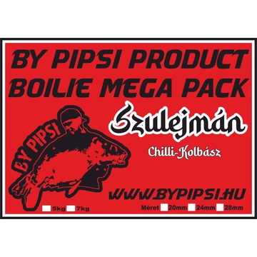 By Pipsi Szulejmán (Chilli-Kolbász) Boilie Mega Pack 5kg 