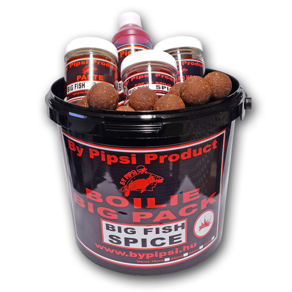 By Pipsi Boilie Spice (Csípős-Fűszer) Big Pack 3kg+3db Választható Termék